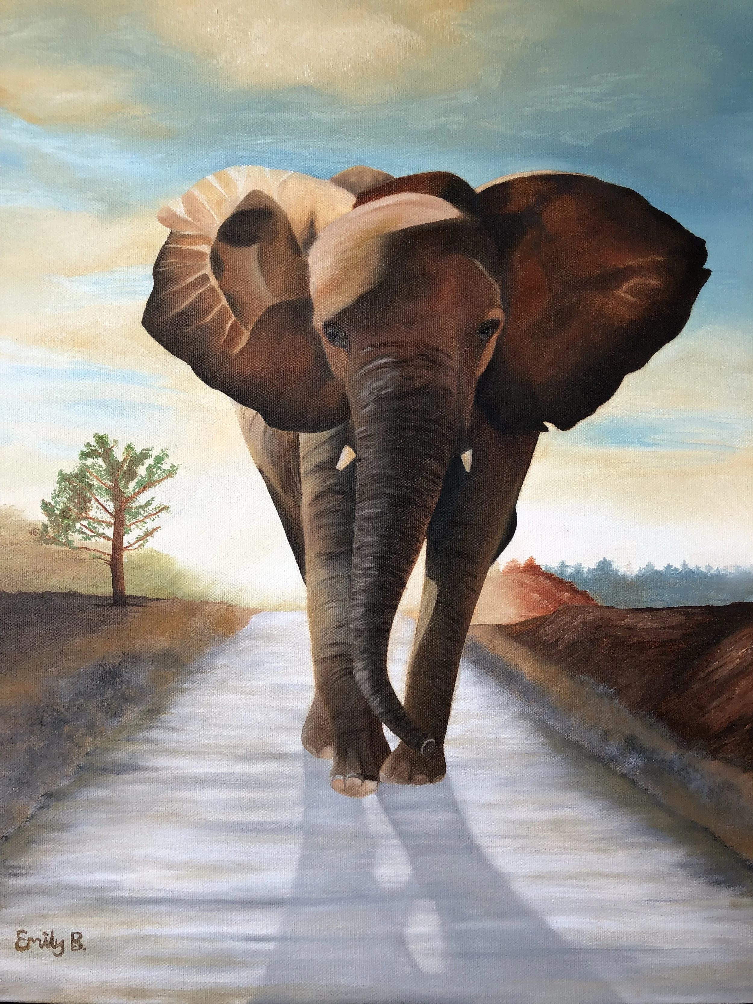 Elephant artwork by Emily Blakeman